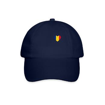 Cœur drapeau Roumanie - Casquette classique - bleu/bleu - Devant
