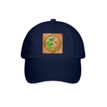 katze mit pilz e 35 - Baseballkappe - Blau/Blau - Vorne
