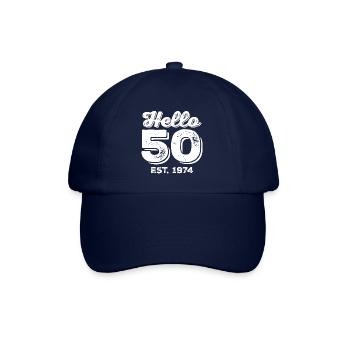Hello 50 Est. 1974 - Casquette classique - bleu/bleu - Devant