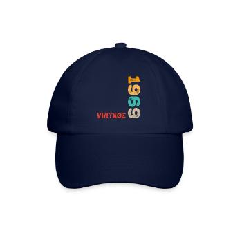 1969 Vintage Vintage Birthday Gift - Baseball Cap - blue/blue - Front