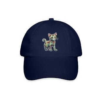 Illustration de chat zombie - Casquette classique - bleu/bleu - Devant