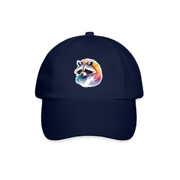 Illustration aquarelle de raton laveur - Casquette classique - bleu/bleu - Devant