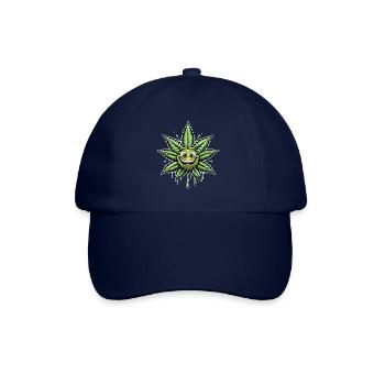 Feuille de cannabis - Casquette classique - bleu/bleu - Devant