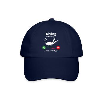 La plongée m’appelle et je dois y aller - Casquette classique - bleu/bleu - Devant