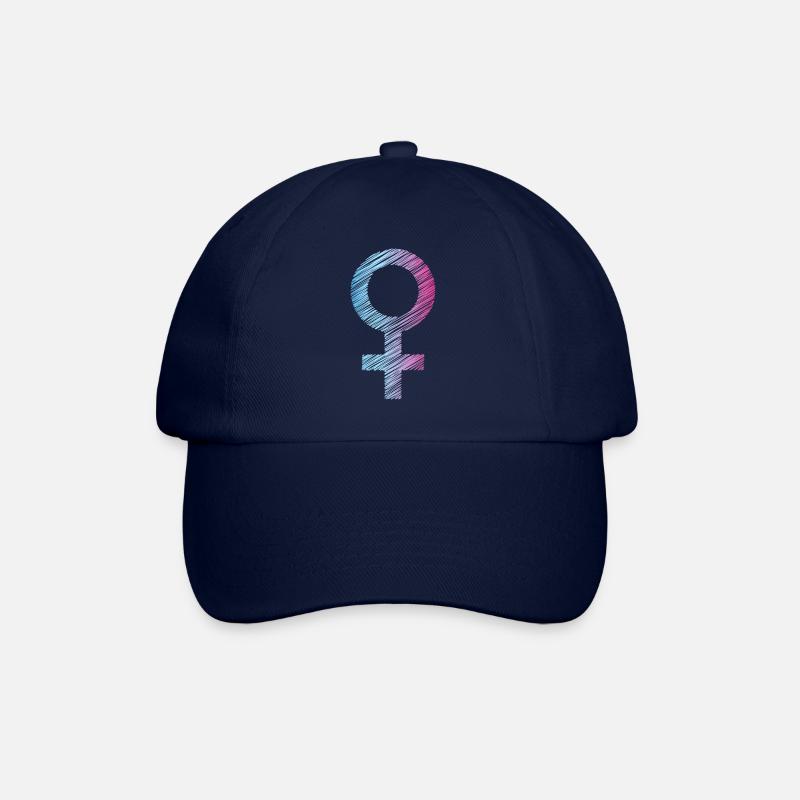 Frauenpower - Baseballkappe - Blau/Blau