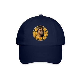 Mastiff French mastiff among yellow roses - Baseball Cap - blue/blue - Front