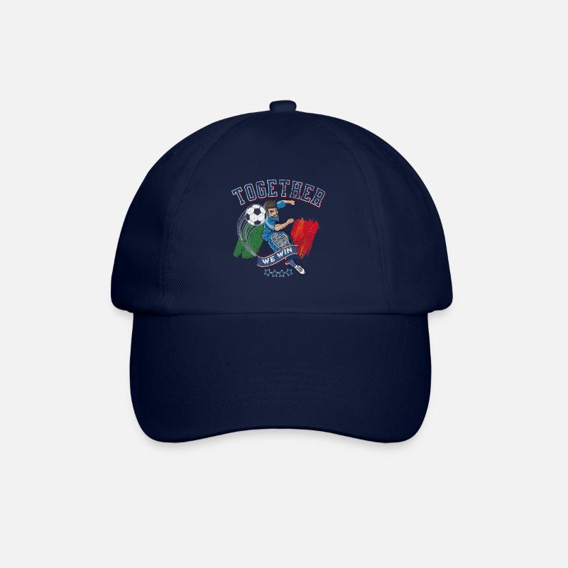 Together we win - Baseball Cap - blue/blue