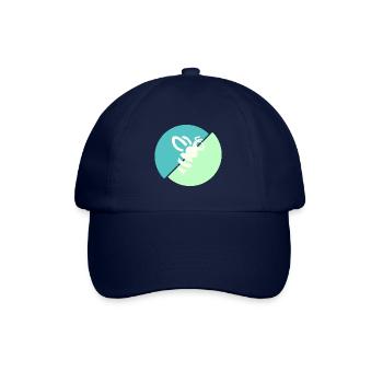 Pastellgrün Kontrastbiene - Baseballkappe - Blau/Blau - Vorne