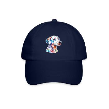 Dalmatiner Wasserfarben - Baseballkappe - Blau/Blau - Vorne