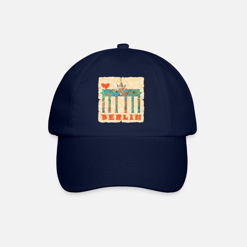 brandenburger tor e 4 - Baseballkappe - Blau/Blau