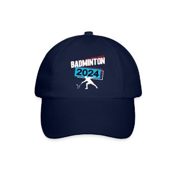 Badminton 2024 Badmintoner Badmintonspieler Spiel - Baseballkappe - Blau/Blau - Vorne