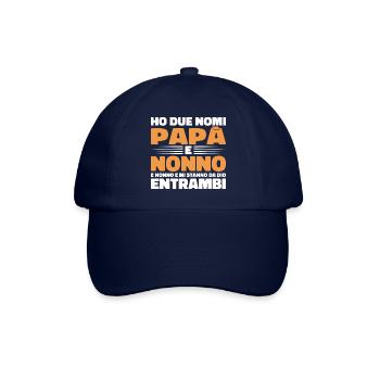 Papa und Opa - Baseballkappe - Blau/Blau - Vorne