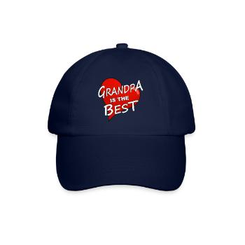 GRANDPA IS THE BEST - Baseballkappe - Blau/Blau - Vorne