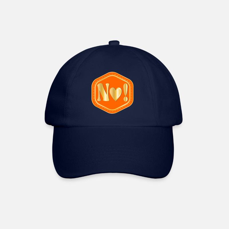 Antwort Nein - Grenzen anführen - Baseballkappe - Blau/Blau