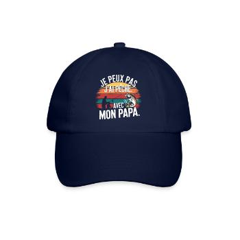 I can't I fished with my daddy - Baseball Cap - blue/blue - Front