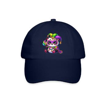 Cute panda with mask at carnival - Baseball Cap - blue/blue - Front