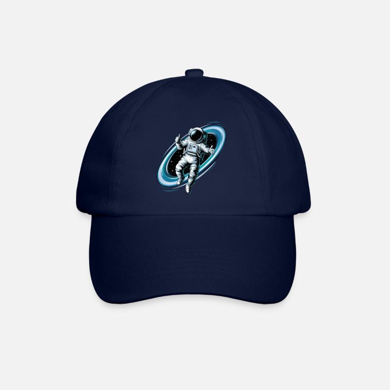 Un astronaute cool dans l’espace avec le pouce levé - Casquette classique - bleu/bleu