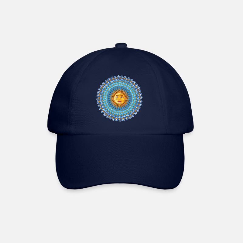 Mediterrane Sonne - Baseballkappe - Blau/Blau