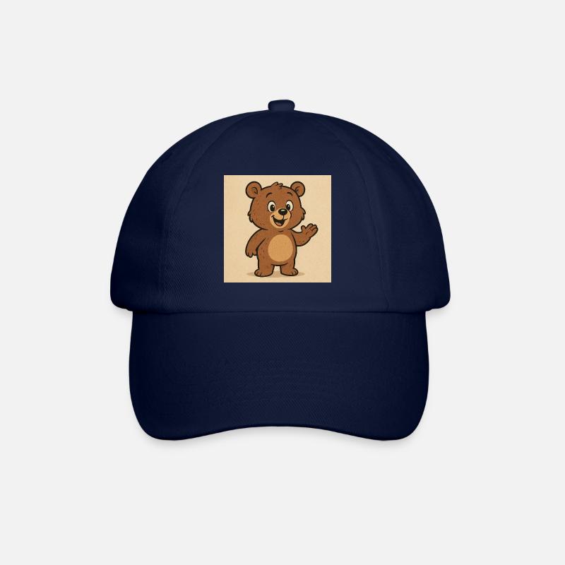 Niedlicher Bär - Baseballkappe - Blau/Blau