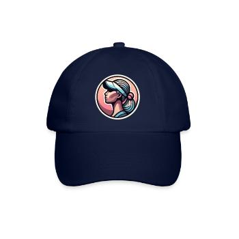 Femme avec une casquette de tennis en pastel - Casquette classique - bleu/bleu - Devant