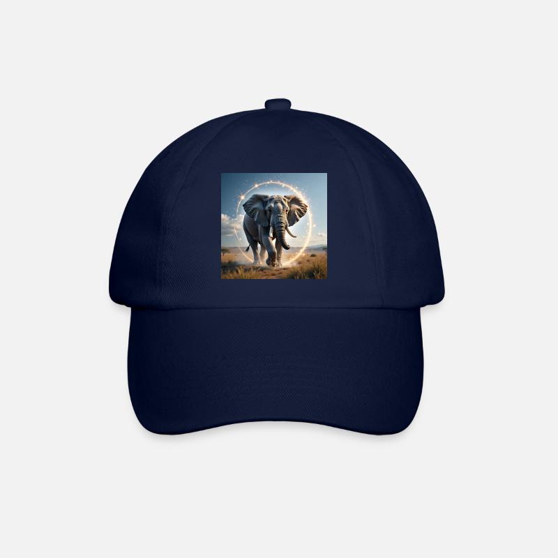 Krafttier Magischer Elefant - Baseballkappe - Blau/Blau
