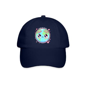 Patch die Welt - Baseballkappe - Blau/Blau - Vorne