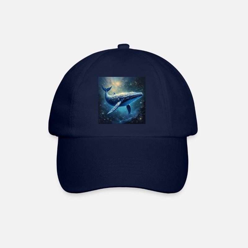 Krafttier Galaktischer Wal - Baseballkappe - Blau/Blau