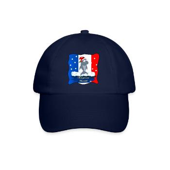 Frohe Weihnachten Sharks Frankreich - Baseballkappe - Blau/Blau - Vorne
