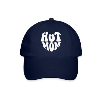 Hot Mom Heart Logo - Customizable color - Baseball Cap - blue/blue - Front