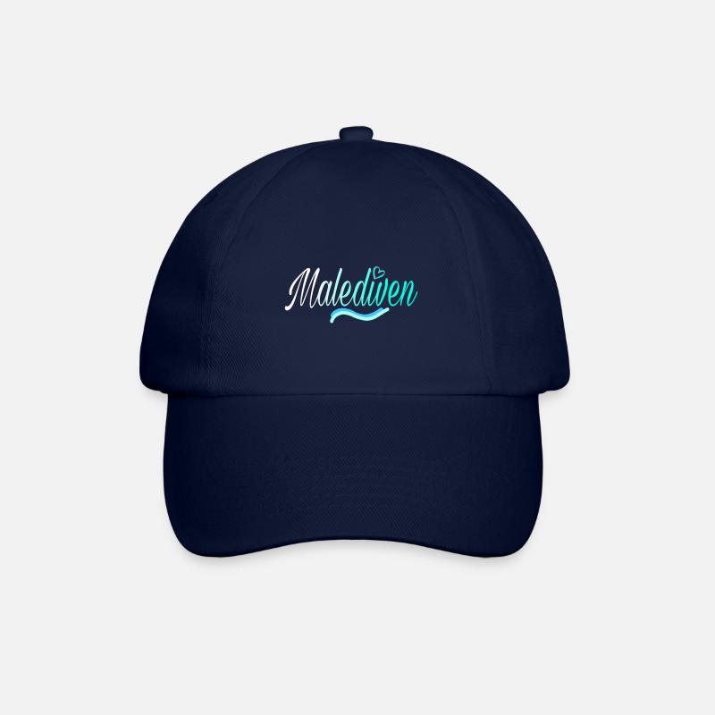Malediven white - Baseballkappe - Blau/Blau