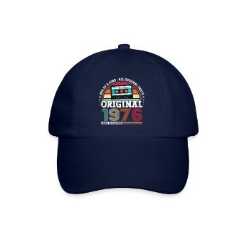Original August 1976 46th Birthday Gift Fun - Baseball Cap - blue/blue - Front