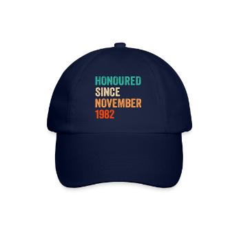 Birthday November 1982 Vintage Design - Baseball Cap - blue/blue - Front