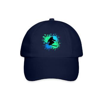 Skiing Splash - Baseball Cap - blue/blue - Front