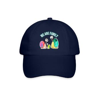 We are Family lustig - Baseballkappe - Blau/Blau - Vorne