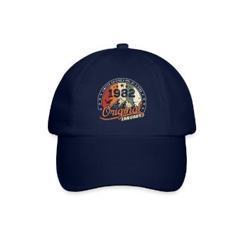 Original Geboren im Januar Geburtstag | Januar 1982 - Baseballkappe - Blau/Blau - Vorne