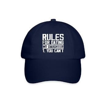 Rules for dating my daughter - Baseball Cap - blue/blue - Front