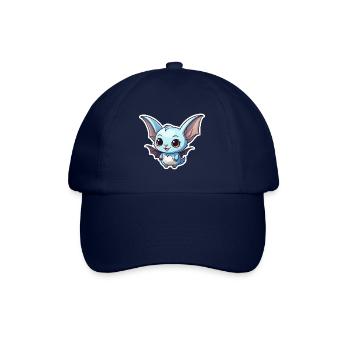 Fledermaus Niedlich Illustration - Baseballkappe - Blau/Blau - Vorne