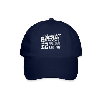 Ile de Brehat cote d armor vintage - Casquette classique - bleu/bleu - Devant