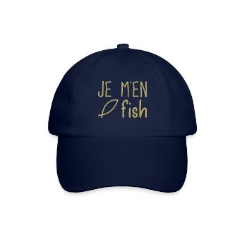 Je m'en fish - Casquette classique - bleu/bleu - Devant