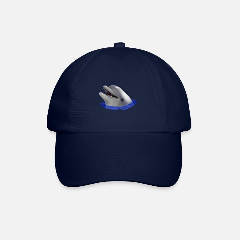 Dolphin's head - Baseball Cap - blue/blue