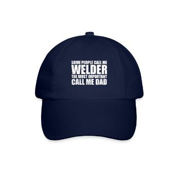 Manche Leute nennen mich Schweißer - Baseballkappe - Blau/Blau - Vorne