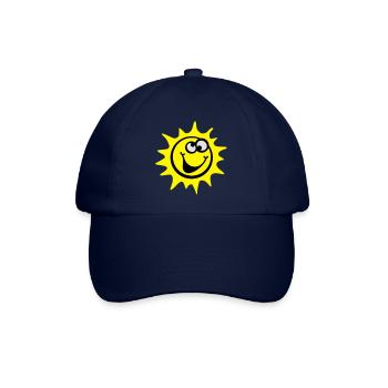 soleil smiley 3c / style comique - Casquette classique - bleu/bleu - Devant