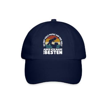 So viele Papas auf der Welt Vatertag Geschenk - Baseballkappe - Blau/Blau - Vorne