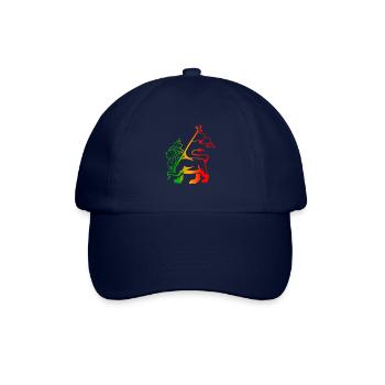 Rasta lion - Casquette classique - bleu/bleu - Devant