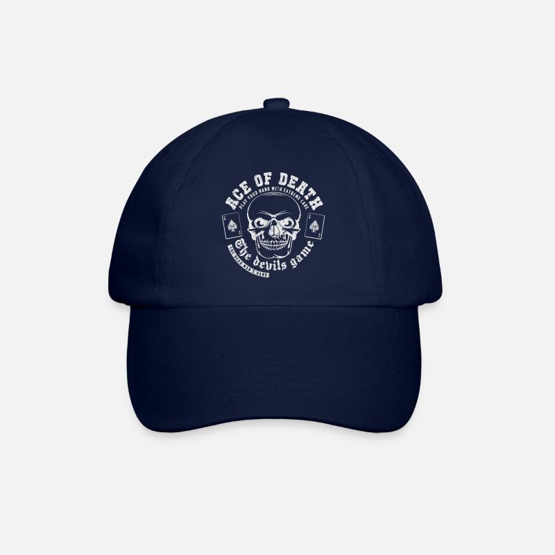 Ass des Todes weiß - Baseballkappe - Blau/Blau