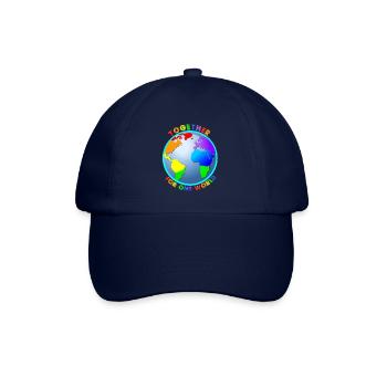 Globe "For One World" - Rainbow Colors - Baseball Cap - blue/blue - Front