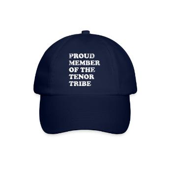 Proud Member of the Tenor Tribe - weiss - Baseballkappe - Blau/Blau - Vorne