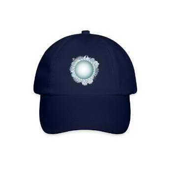 maritime frame with rope and coral reef look - Baseball Cap - blue/blue - Front
