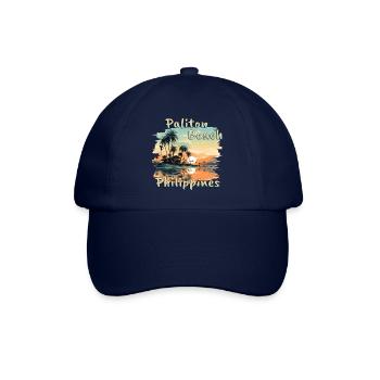 Philippines Paliton Beach Sunset Grunge - Baseball Cap - blue/blue - Front