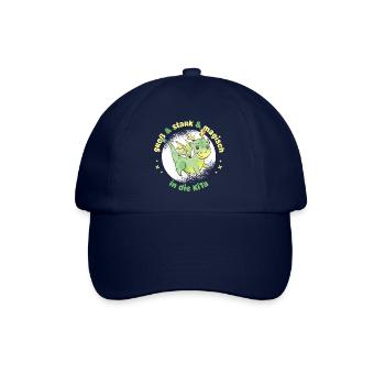 Drache - erster Tag in der KiTa - Baseballkappe - Blau/Blau - Vorne